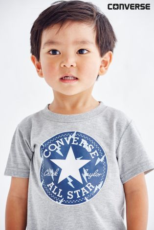 Grey Converse Grey Chuck Taylor T-Shirt (3mths-2yrs)